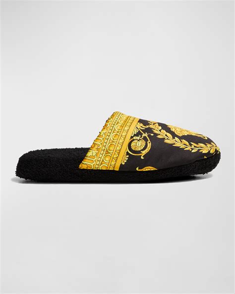 yoox versace slippers men.